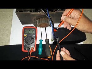 How to test a 12 volt 7 amp lead acid battery of a sliding swing gate, gate motor