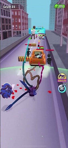 Eat All Humans and EVOLVE ! 🛸 Alien Run - Tentacle Attack | Level 35 |