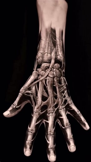 Is this Real?#Repost @o_one_art Skeleton Hand!☠️🦴👌 #tattoos #tattooart #blackworktattoo #xraytattoo #handtattoo #anatomytattoo #skeletontattoo #boneart #3dtattoo | Tattoo-Art & Obsession