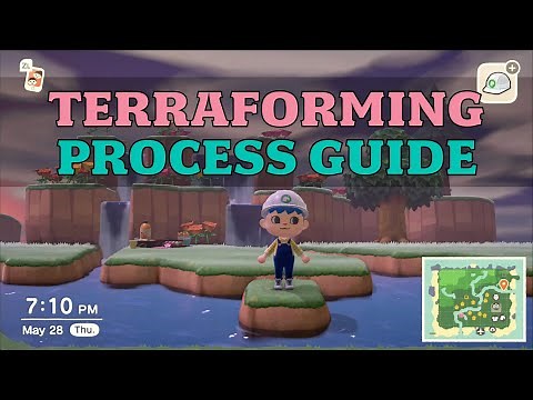 Terraforming Guide with Full Process (Timelapse + Commentary) | Animal Crossing: New Horizons