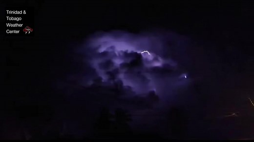 4.5K views · 125 reactions | Frequent lightning continues across Trinidad as isolated thunderstorms move onshore. An Adverse Weather Alert (Yellow Level) goes into effect for T&T at midnight tonight. : Neisha Ramsundar (Bamboo #1, Valsayn, Trinidad) Details: https://ttweathercenter.com/2023/10/01/adverse-weather-alert-issued-as-tropical-storm-philippe-influences-tts-atmosphere/ | Trinidad and Tobago Weather Center | Facebook