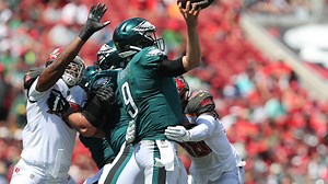 Kwon Alexander flies in to force fumble on Foles, Bucs recover