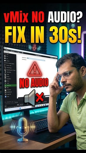 vMix No Audio? Fix in 30 Seconds! 🔊 #shorts #vmix