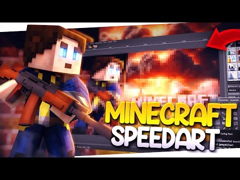 Creating a Minecraft Thumbnail with Blender + Gimp | Speedart [35]