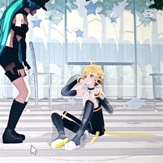 miku x len 【MMD】【MikuMikuDance】 nuevo pose DeviantArt ship 7u7