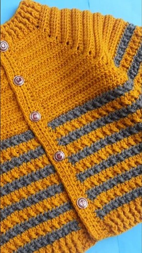 Crochet Baby Cardigan Jacket/ Baby sweater/ crochet baby jacket tutorial for beginners #crochet