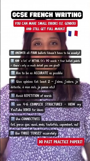 GCSE FRENCH WRITING EXAM REVISION | HOW TO GET FULL MARKS (AQA)