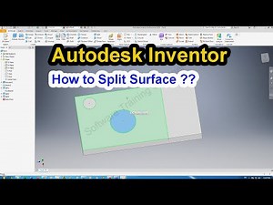 How to SPLIT Surface in AUTODESK INVENTOR - INVENTOR Tutorial