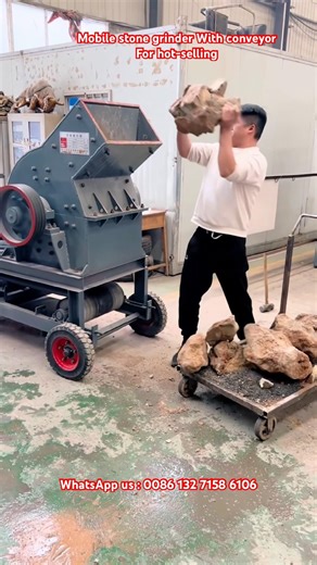 Mobile stone grinding machine,stone powder making machine,sand making mill#hammer crusher#sand mill