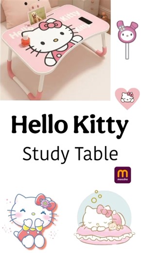 Hello Kitty study table | Meesho 🎀 #hellokitty#studytable#meesho#cute