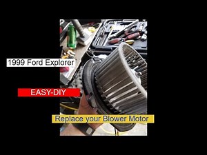 How to Install Replace Blower Motor Heater AC Fan 1999 Ford Explorer Mercuy Mountaineer V6, V8