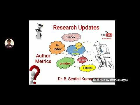 Author Metrics - h index, g index, i10 index, e index, m index