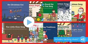 Christmas Themed Songs and Rhymes PowerPoints Pack