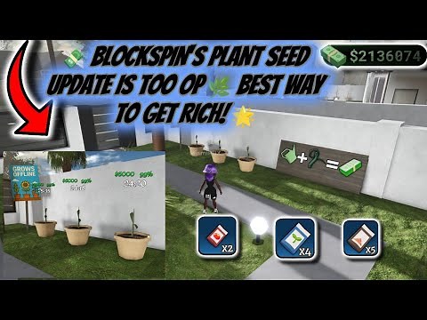 🌱 NEW Plant Seed Update in BlockSpin 💰 BEST OP Money Method! 🔥