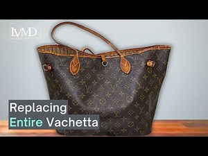 Full Makeover Of Damaged Louis Vuitton Neverfull | Vachetta Replacement | Repair
