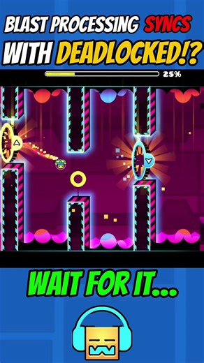 Blast processing syncs with deadlocked!?😱😱😱 #youtubeshorts #geometrydash #gdupdate #gaming #gd