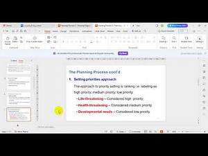 The Nursing Process 3 Planning
