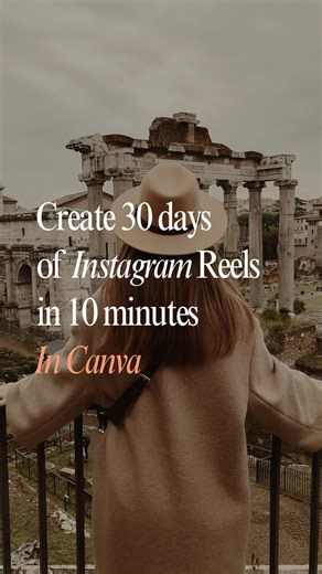 Rosana | Canva, Digital Product & IG Growth on Instagram: "📌 Comment CANVA below if you want my Canva Crash Course and finally learn how to design like a pro! 🤯This Canva feature is INSANE! Whether you want to bulk create faceless Reels, design 30 Instagram Reels in minutes, or automate your content creation, this Canva hack will blow your mind! Here’s how to use Canva’s Bulk Create feature to make Reels fast ⬇️ 1️⃣ Open a Reel-size blank page in Canva (1080x1920). 2️⃣ Go to Elements → Grid an