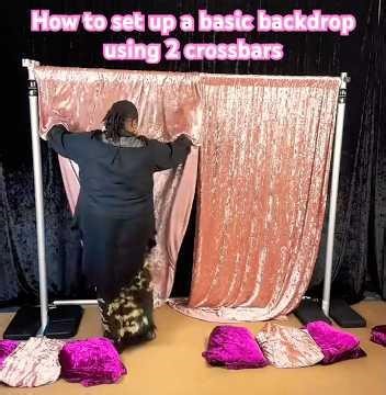 How to set up a basic backdrop using 2 crossbars Part 1