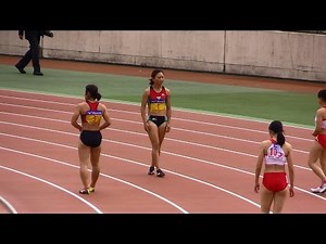 第53回実学対抗 女子100m 和田麻希 11.57(+2.7)