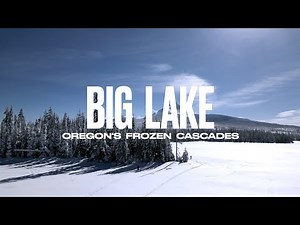 Big Lake's Winter Silence: 4K Drone Journey into Oregon's Frozen Cascades