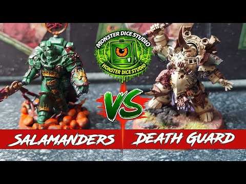 Death Guard v Salamanders (Space Marines) -Warhammer 40K 10th edition Battle Report