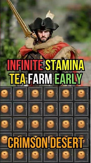 Infinite Stamina Tea Early Game in Crimson Desert #crimsondesert #gaming #shorts
