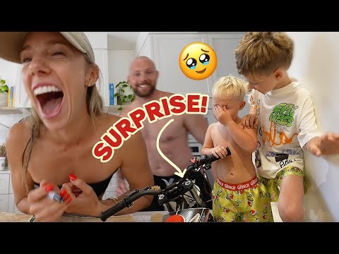 He CRIED from happiness!! Surprising our 3 sons CHRISTMAS VLOG