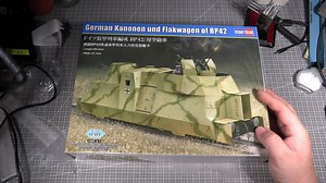 【兔鹰的模型#398 4K 】德国 BP42铁道装甲列车火力防空型载卡 拼装模型 开盒及板件分享 HOBBY BOSS 小号手 82925 1/72