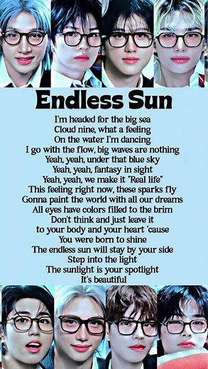 Endless Sun - Stray kids Song #lyrics #endlesssun #straykids #shorts #trending