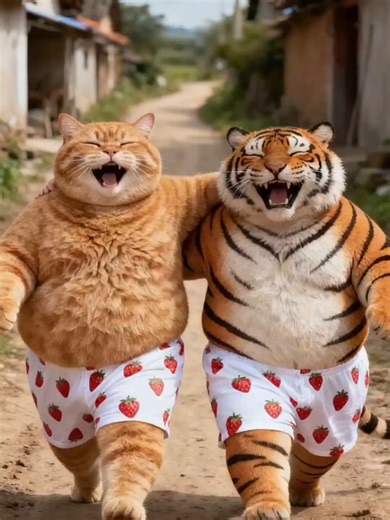 Funny Animation Featuring Orange Cats and Kittens