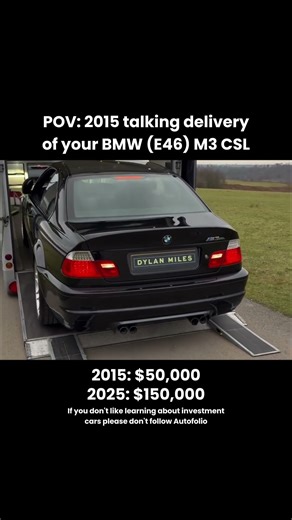 POV: 2015 talking delivery of your BMW (E46) M3 CSL