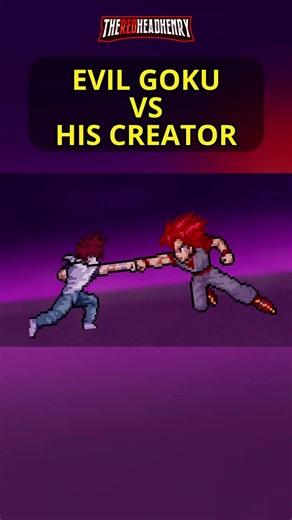 Evil Goku Fights His Creator… 😳🔥 #anime #dragonball #animation #dbz