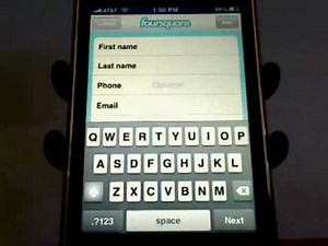 Setting up your foursquare account