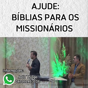 Vamos ajudar a obra missionária, e as pessoas que estão se convertendo. | O Pregador Sincero | Facebook