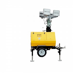 [Hot Item] Outdoor Trailer-Mounted Mobile 9-Meter Hydraulic Lifting Pole Lighting Beacon