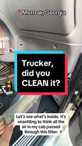 Did you clean your cab air filter? #fyp #trending #trucker #trucktok #truckdriver #semi #bigrig #18wheeler #peterbilt #maintenance