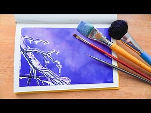 How To Paint Icicles with Acrylics | Beginner to Intermediate Art Lesson