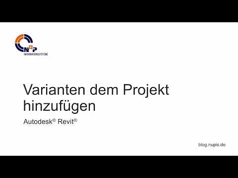 Variantenplanung mit Revit - Varianten hinzufügen