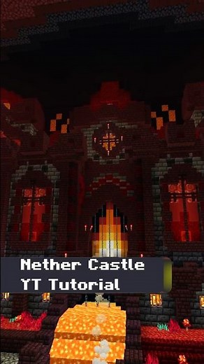 GIANT NETHER CASTLE - Minecraft How to Build a Nether Castle Tutorial #gearsaw #minecraft