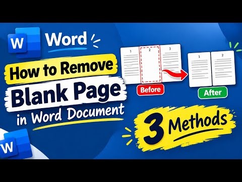 How to Remove Blank Page in Word | 3 Easy Methods