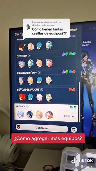 Cómo gestionar equipos en Genshin Impact