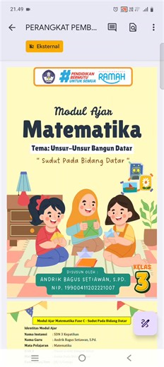 Modul Ajar Pembelajaran Mendalam Matematika Kelas 3