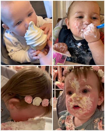 20K views · 209 reactions | Babies getting messy with food  | MetDaan Cakes | Facebook