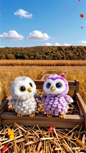 Cozy Up with the Beanie Boo Owls this Autumn 🍂 #shorts #viralshorts #beanieboos