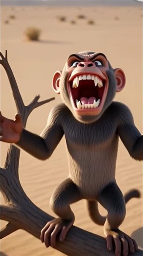 Kangaroo watered the guava tree and the monkey destroyed it 😭 #ai #tree #save #kangaroo