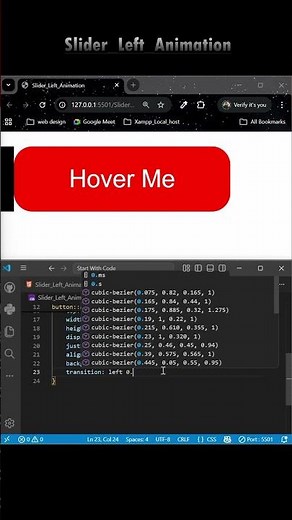 How To Create Button Animation for Projects Using HTML & CSS | CSS Button Hover Effects |#htmlcss