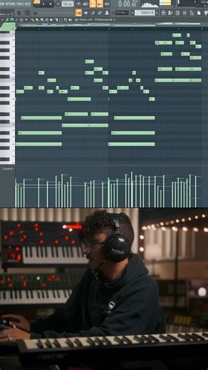 Freestyling on the keys #musicproducer #piano #beatmaking