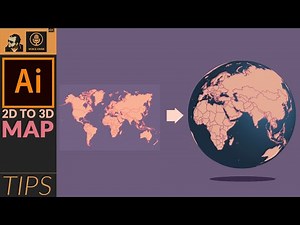 How to Map a vector in to 3D surface in adobe illustrator | Illustrator Tips