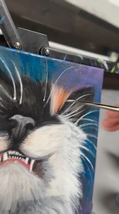 Finally finished this painting of my cat I’ve had sketched out in my studio for awhile. I miss her every single day 🪽 If you want a portrait of your pet, I would love to paint one for you. I put extra love into every memorial piece 🫶🏻 #petportraitartist #catart #memorialportrait #artistreels #petpainting | Calico Cat Cuddles